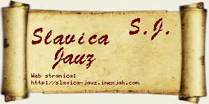 Slavica Jauz vizit kartica